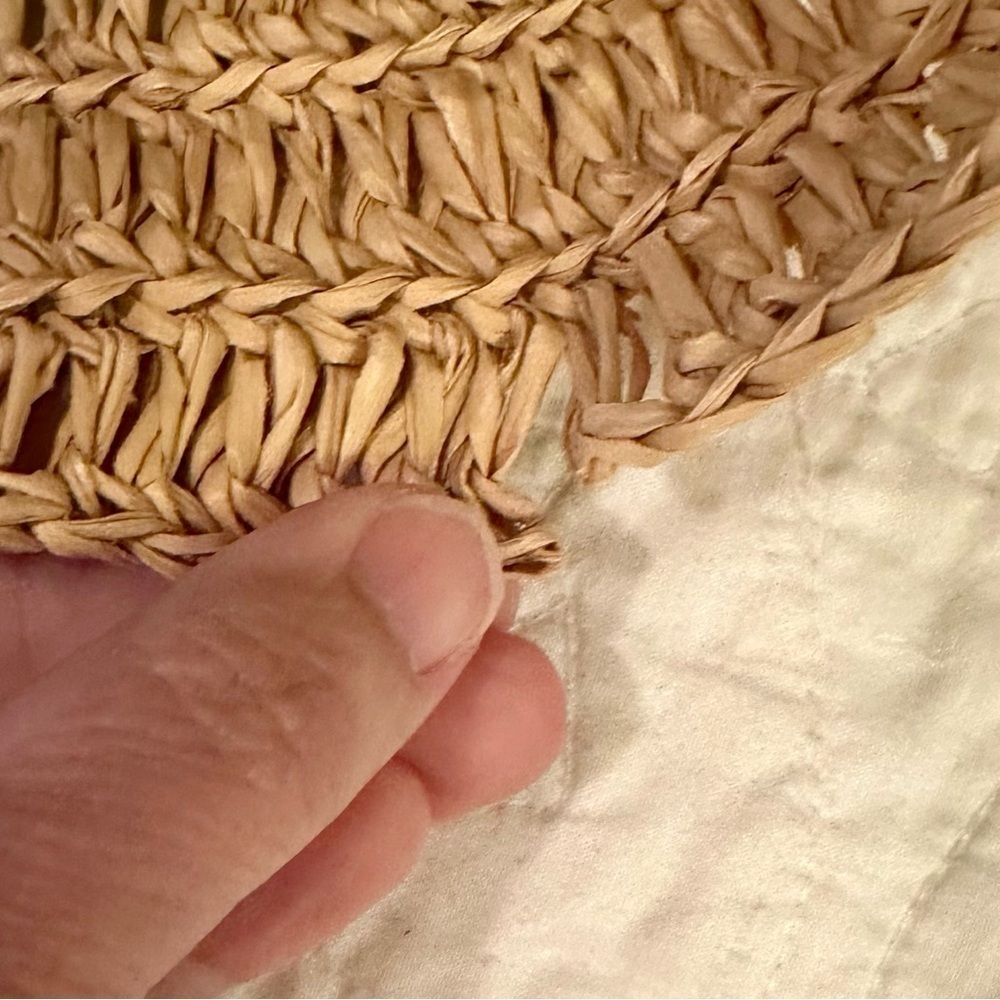 Packable Straw Hat with Black Bow and Coastal Grandma Vibes - Picture 8 of 9